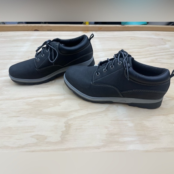 George Men’s Black Oxford Work Shoes - Picture 2 of 6